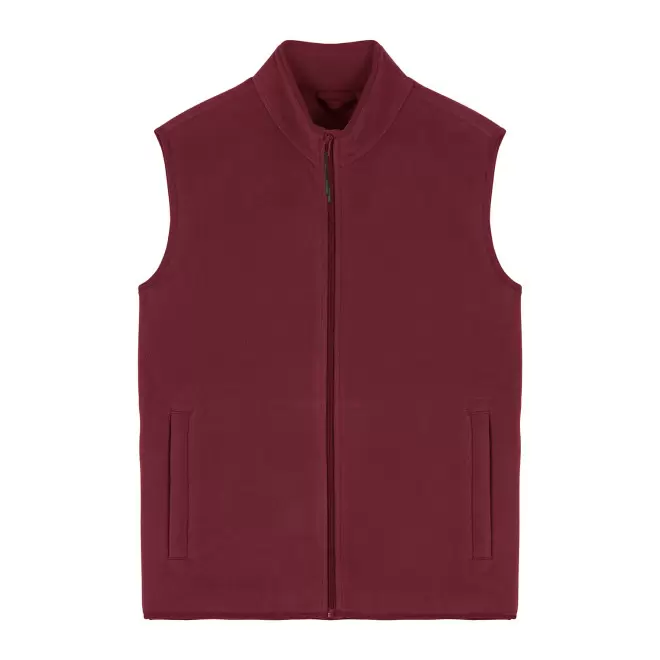 VESTE POLAIRE SANS MANCHES HOMME PERSONNALISABLE 'QUESTER' - bordeaux