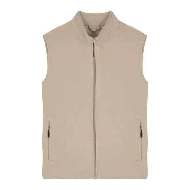 VESTE POLAIRE SANS MANCHES HOMME PERSONNALISABLE 'QUESTER' - sable