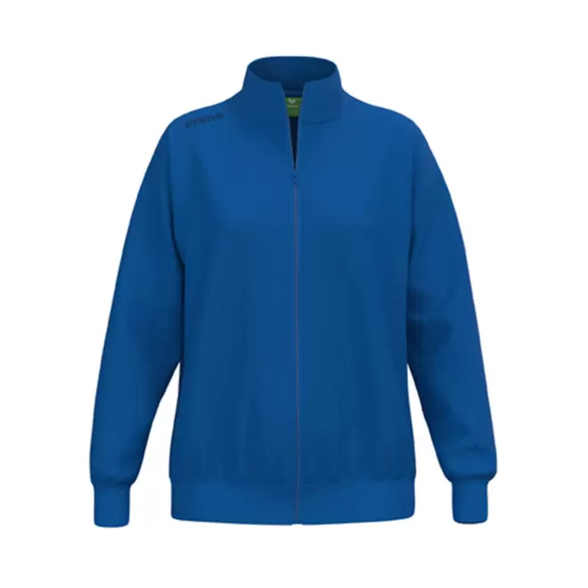 SWEAT ZIPPE FEMME PERSONNALISE 'TS' - bleu royal