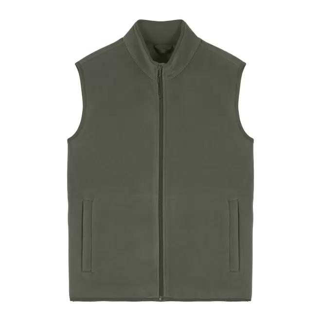 VESTE POLAIRE SANS MANCHES HOMME PERSONNALISABLE 'QUESTER' - vert kaki