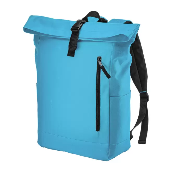 SAC A DOS ORDINATEUR 15" PERSONNALISABLE 'ZEBROS' - bleu ciel