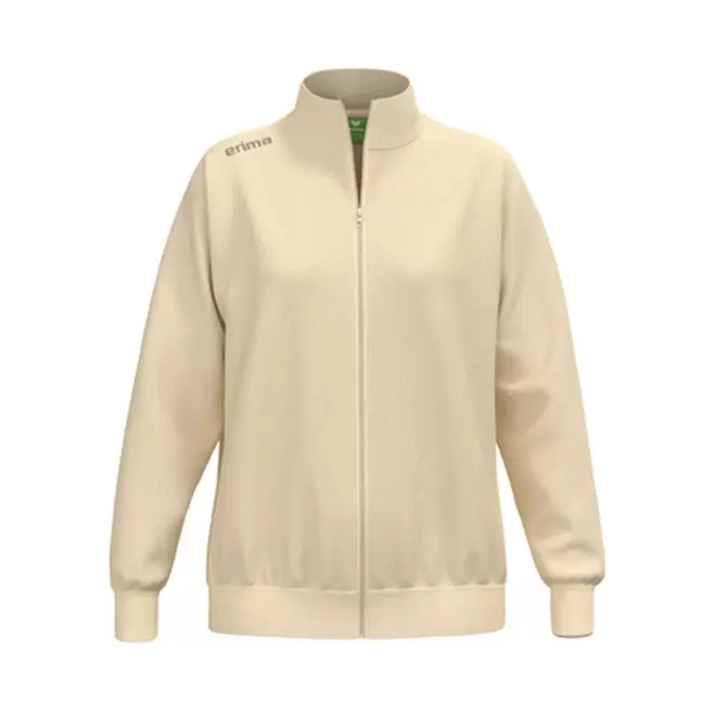 SWEAT ZIPPE FEMME PERSONNALISE 'TS' - beige