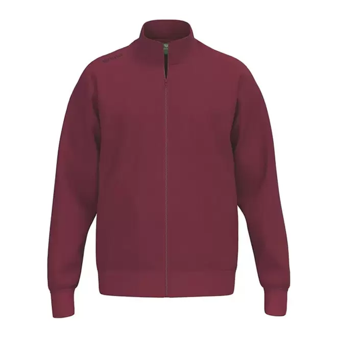 SWEAT ZIPPE HOMME PERSONNALISE 'TS' - bordeaux