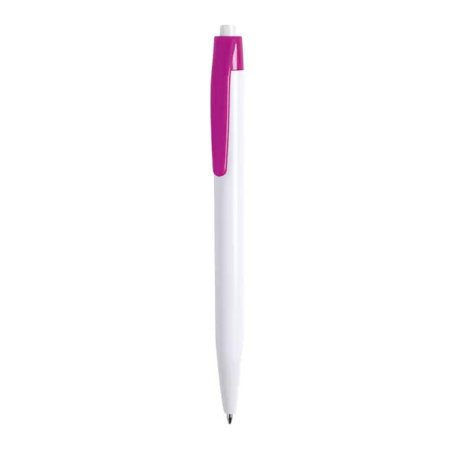 STYLO À BILLE PUBLICITAIRE 'FIGUEIRA' CORPS BLANC - fuchsia