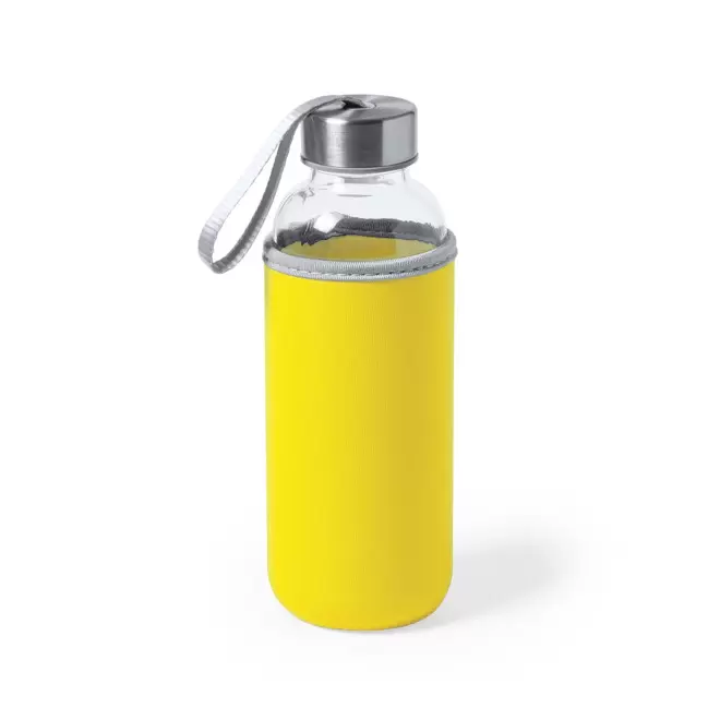 BOUTEILLE EN VERRE PERSONNALISABLE 'MALDEN' - jaune
