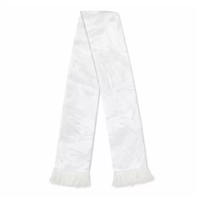 ECHARPE SUPPORTER SATIN PERSONNALISABLE 'STADIUM SUBLIME' - blanc