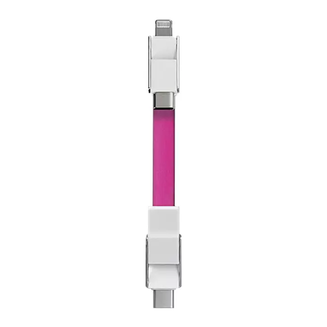 PORTE CLE CHARGEUR 20W PERSONNALISE 'MAGNA' - magenta