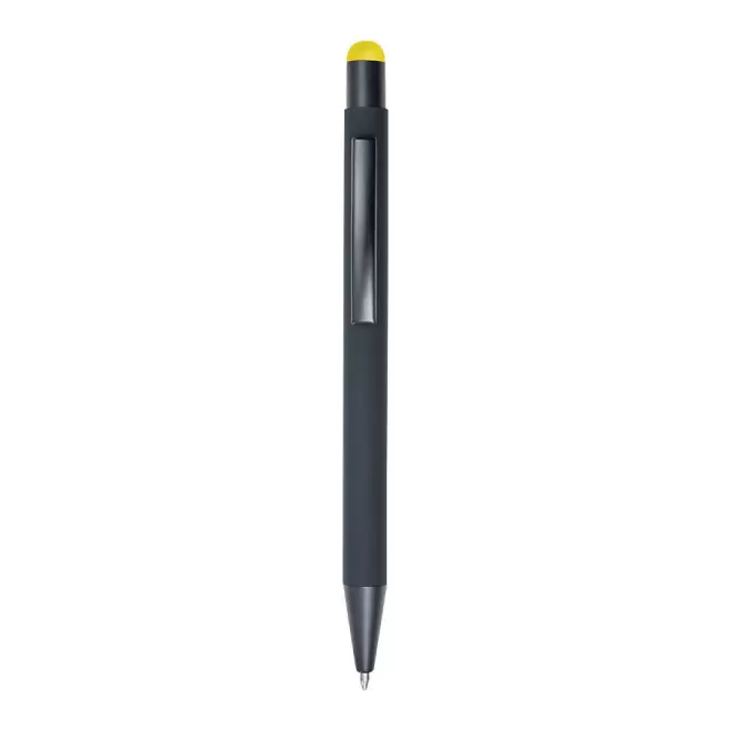 STYLO/STYLET PERSONNALISABLE SOFT TOUCH 'BRISGAU' - jaune