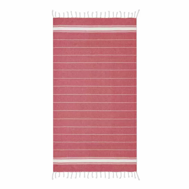 FOUTA PERSONNALISABLE 'PAREA 180' - rouge
