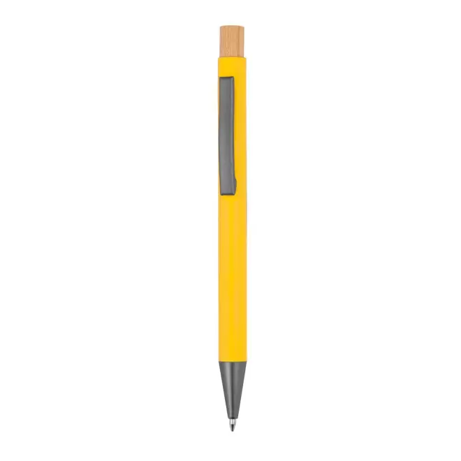 STYLO EN ALU RECYCLE PERSONNALISABLE 'DANA FLASHY' - jaune