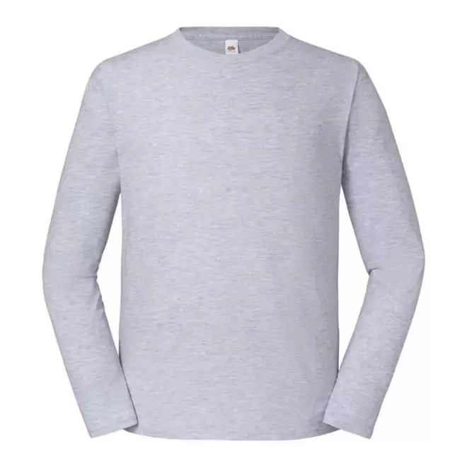 TEE-SHIRT ML COULEUR PERSONNALISE 'ICONIC 195 ML' - gris chiné