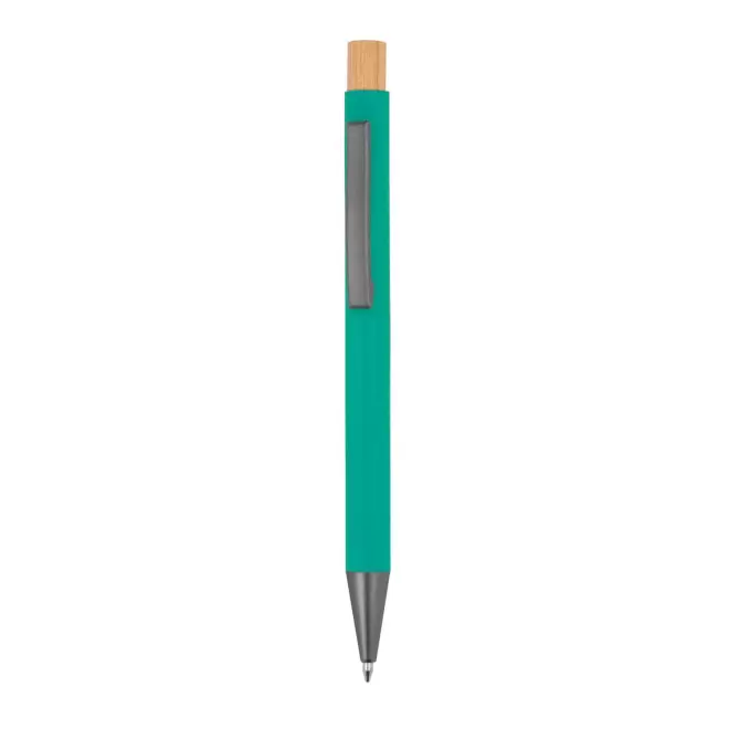 STYLO EN ALU RECYCLE PERSONNALISABLE 'DANA FLASHY' - turquoise