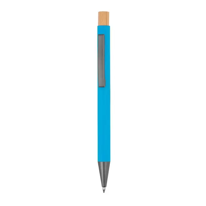 STYLO EN ALU RECYCLE PERSONNALISABLE 'DANA FLASHY' - bleu clair