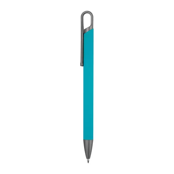 STYLO EN ALU RECYCLE PERSONNALISE 'ROCKET SOFT' - turquoise