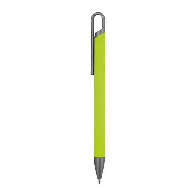 STYLO EN ALU RECYCLE PERSONNALISE 'ROCKET SOFT' - vert pomme