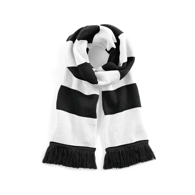 ECHARPE PERSONNALISEE 'STADIUM SCARF' - noir/blanc