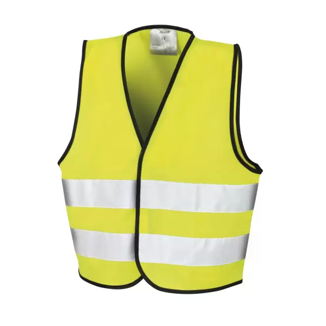 GILET PERSONNALISABLE HAUTE VISIBILITE 'ARMILLA FLUO KIDS' - jaune fluo
