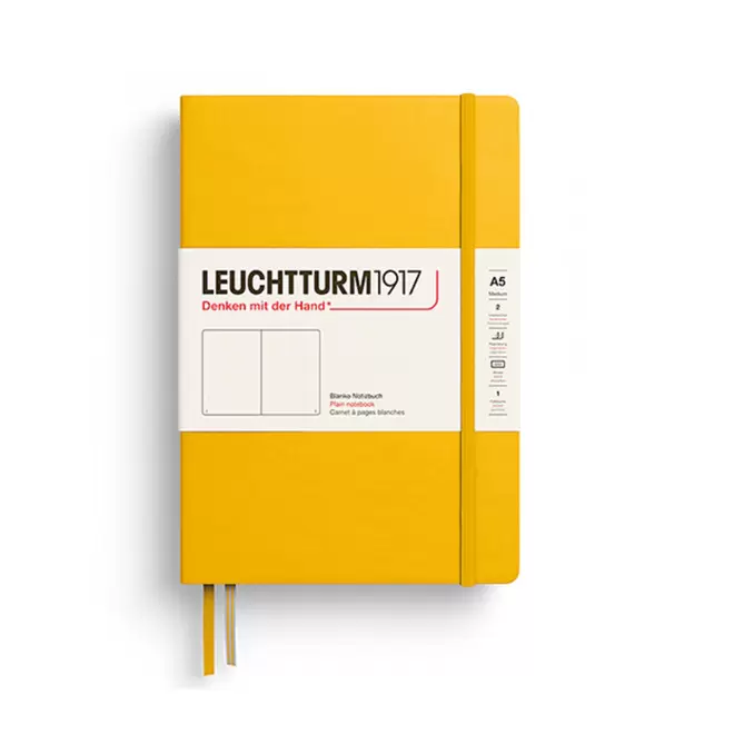 CARNET A5 LEUCHTTURM1917 PERSONNALISE 'MEDIUM A5 LIGNE' - jaune