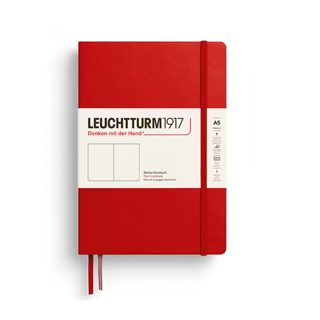 CARNET A5 LEUCHTTURM1917 PERSONNALISE 'MEDIUM A5 LIGNE' - rouge