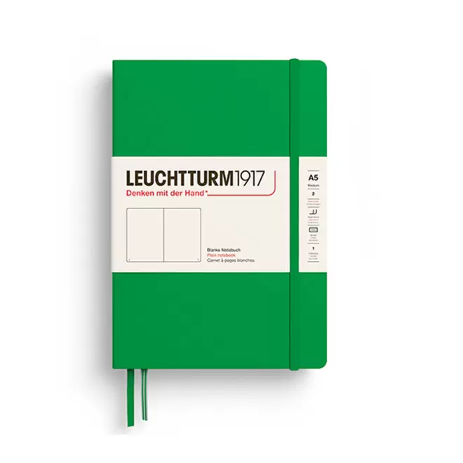 CARNET A5 LEUCHTTURM1917 PERSONNALISE 'MEDIUM A5 LIGNE' - vert prairie