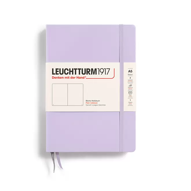 CARNET A5 LEUCHTTURM1917 PERSONNALISE 'MEDIUM A5 LIGNE' - lilas