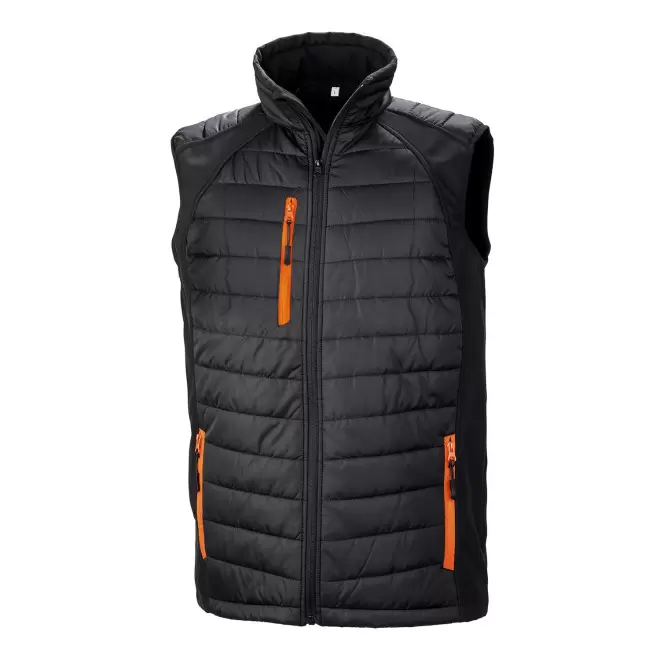 BODYWARMER PERSONNALISE MIXTE RESULT 'COMPASS' - bleu marine