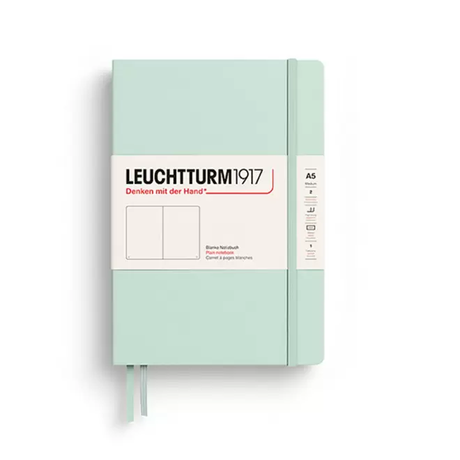 CARNET A5 LEUCHTTURM1917 PERSONNALISE 'MEDIUM A5 LIGNE' - vert menthe