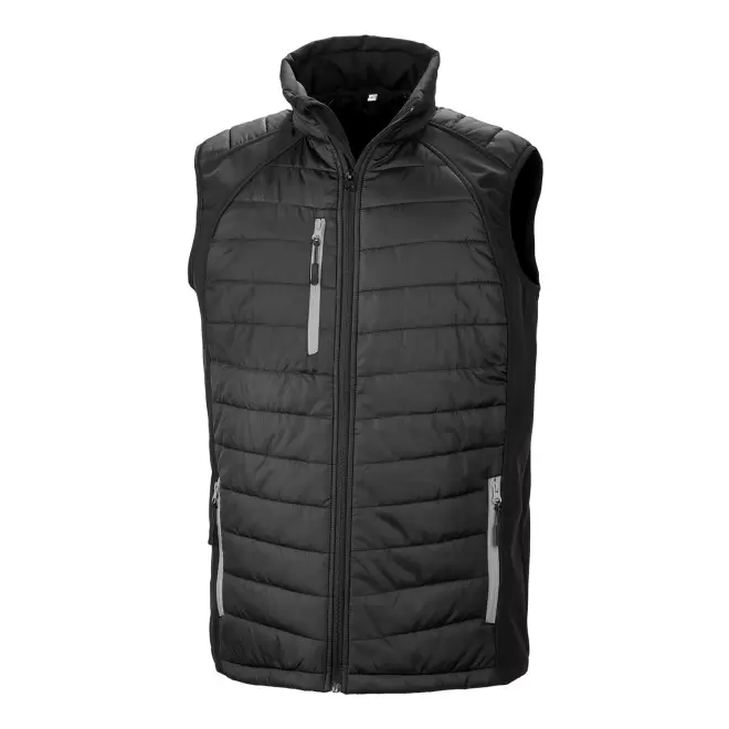 BODYWARMER PERSONNALISE MIXTE RESULT 'COMPASS' - bleu marine/bleu royal