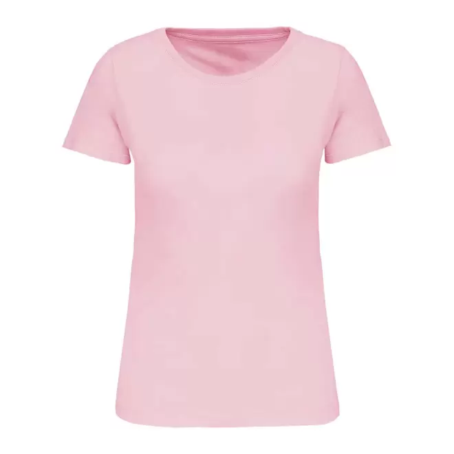 TEE-SHIRT PERSONNALISABLE BIO COULEUR FEMME 'KARIBA 150' - rose pâle