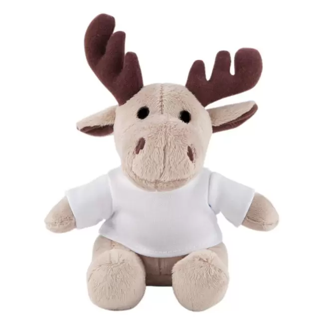 PELUCHE RENNE PERSONNALISEE 'RONNY' - blanc