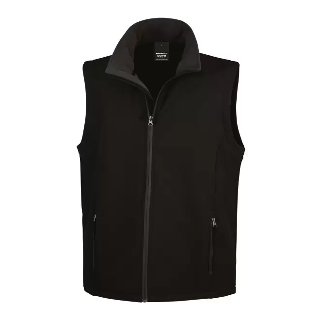 BODYWARMER PERSONNALISE SOFTSHELL HOMME RESULT 'RETALO' - noir