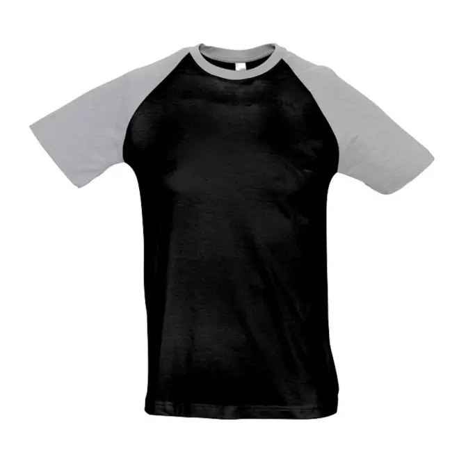 TEE-SHIRT PUBLICITAIRE HOMME 'FUNKY' 150 GR/M² - noir/gris chiné
