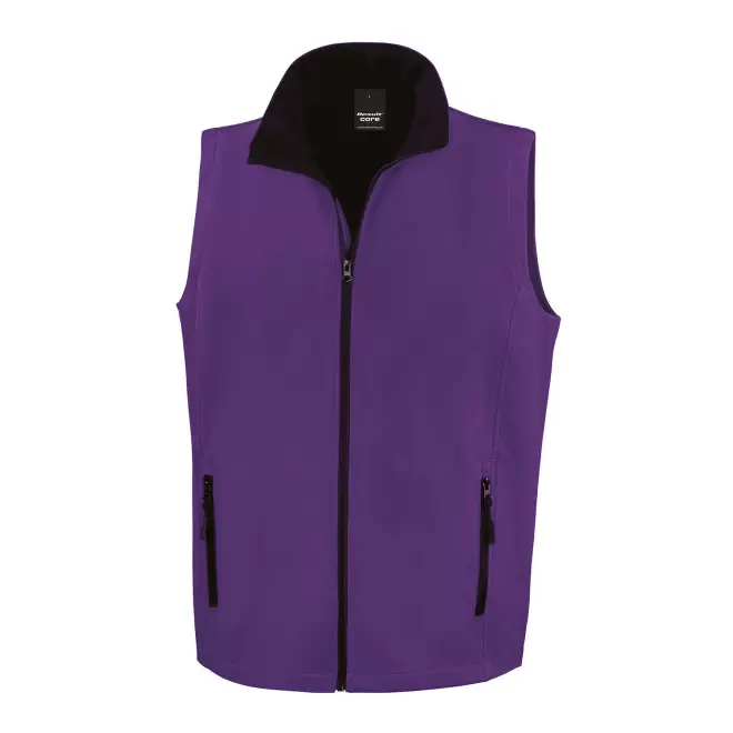 BODYWARMER PERSONNALISE SOFTSHELL HOMME RESULT 'RETALO' - violet/noir