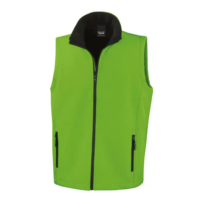 BODYWARMER PERSONNALISE SOFTSHELL HOMME RESULT 'RETALO' - vert/noir