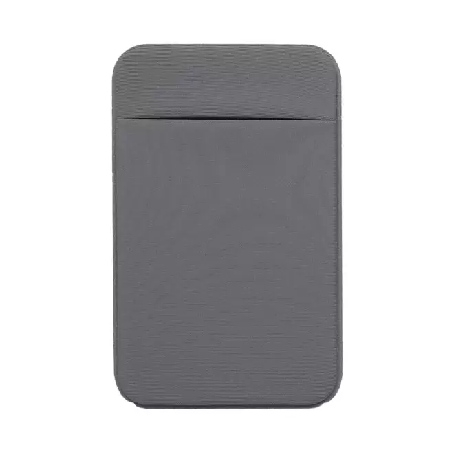 PORTE-CARTE TELEPHONE PERSONNALISABLE 'LEANA' - gris