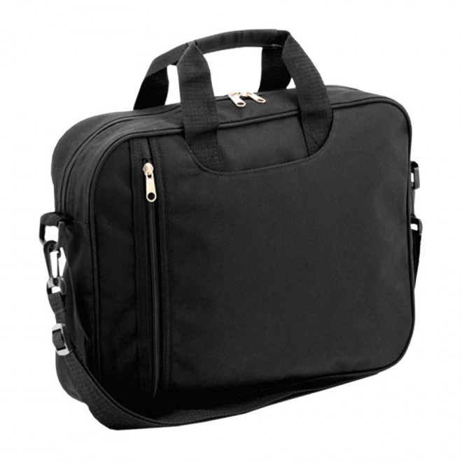 SACOCHE PORTE-DOCUMENTS PERSONNALISÉE 'LINCOLN' - noir