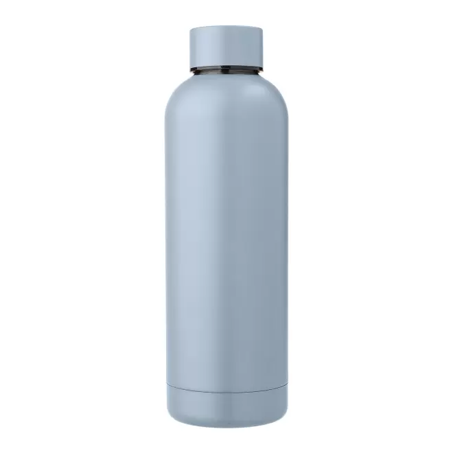 BOUTEILLE 500ML RECYCLE PERSONNALISABLE 'SPAZIO PASTEL' - bleu pastel