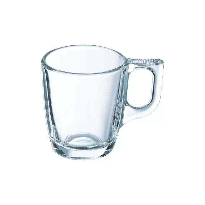 TASSE EN VERRE 90ML PERSONNALISABLE 'NUEVO' - transparent