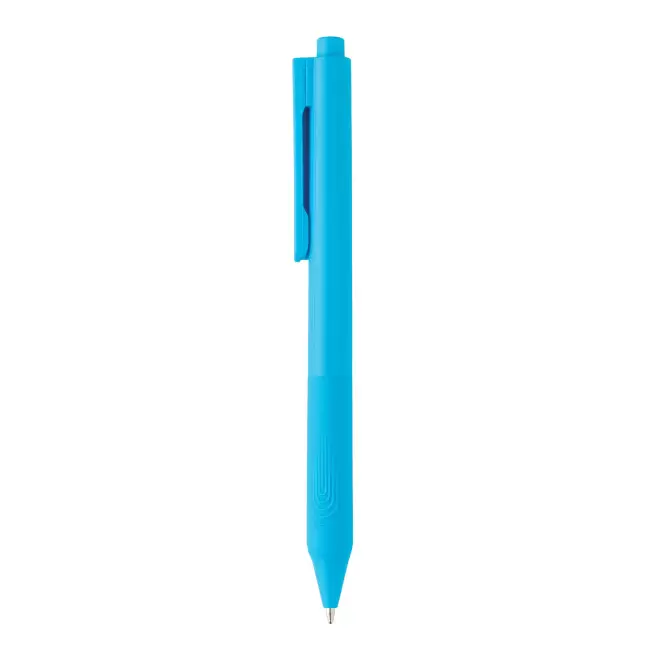 STYLO AVEC GRIP SILICONE 'GRIPPO' - bleu clair
