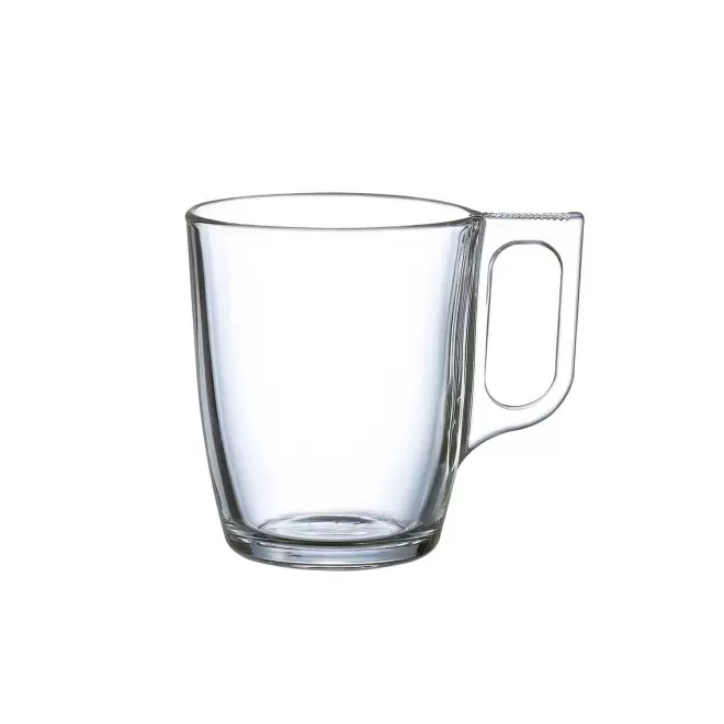 TASSE EN VERRE 250ML PERSONNALISABLE 'NUEVO' - transparent