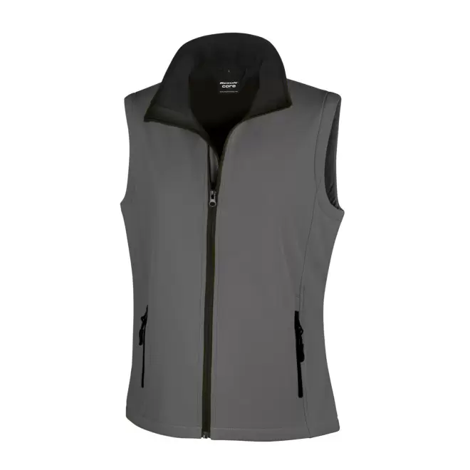 BODYWARMER PERSONNALISE SOFTSHELL FEMME RESULT 'RETALO' - gris/noir