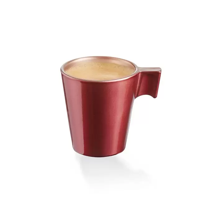 TASSE EN VERRE 80ML PERSONNALISEE 'FLASHY' - rouge astral