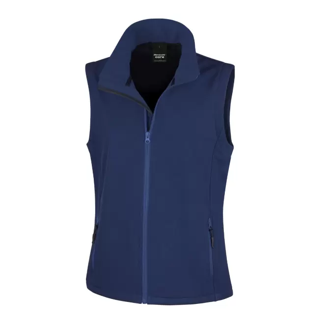 BODYWARMER PERSONNALISE SOFTSHELL FEMME RESULT 'RETALO' - bleu marine