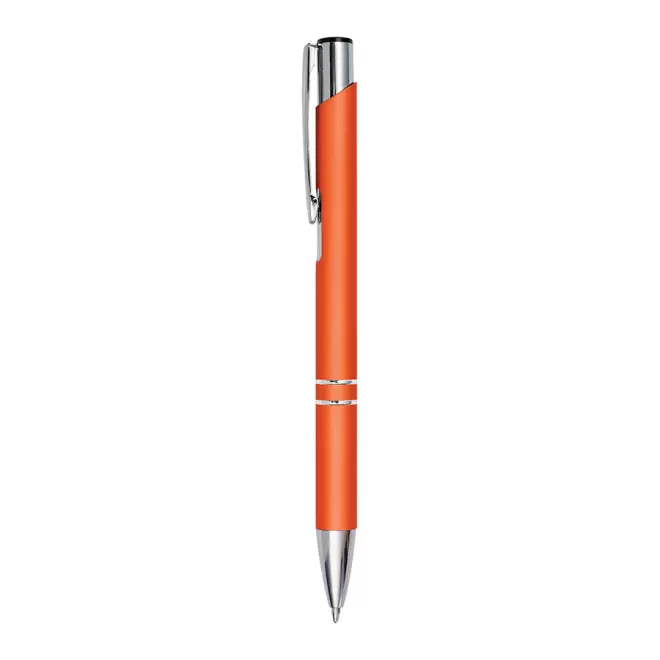 STYLO PUBLICITAIRE EN ALUMINIUM MINE BLEUE 'OLEG SOFT' - orange