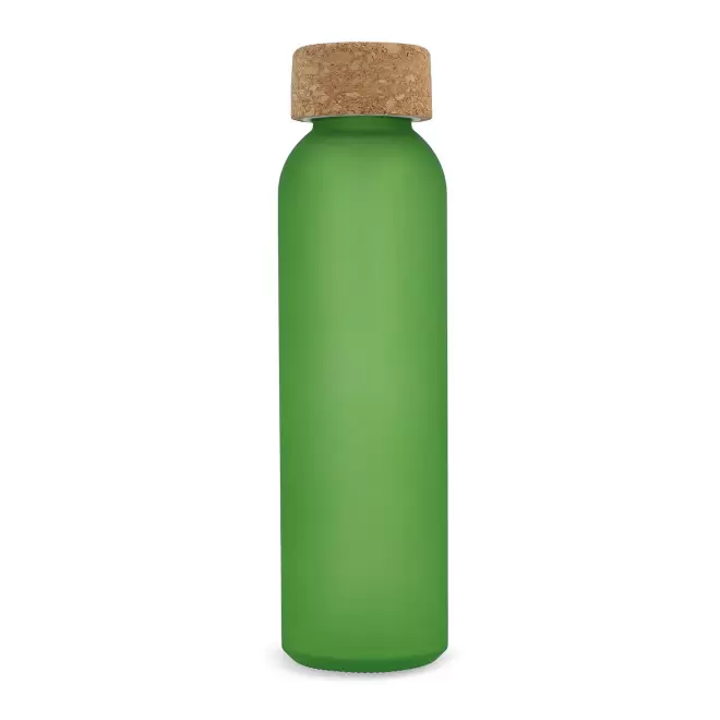 BOUTEILLE VERRE RECYCLE PERSONNALISABLE 'LODO LIEGE COLOR' - vert givré