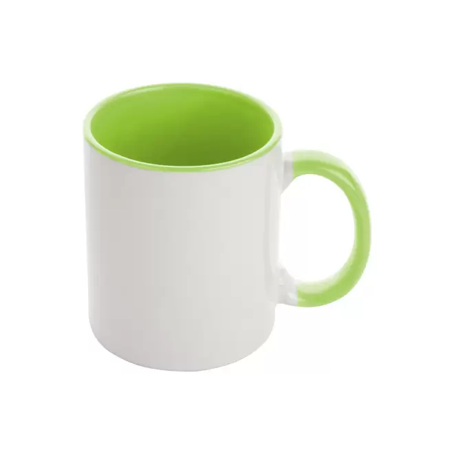 MUG CERAMIQUE 350 ML PERSONNALISE 'SYLVIA SUBLI' - vert citron