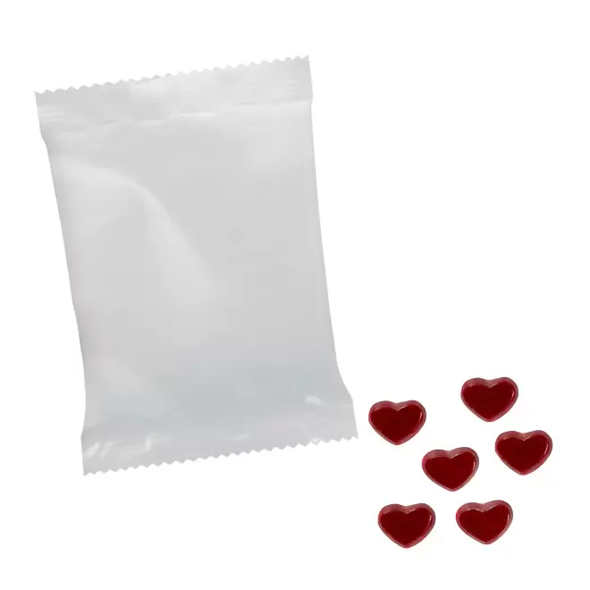 BONBONS GOMME DE FRUITS PERSONNALISABLE 'PIMPY OPAQUE'  - coeur