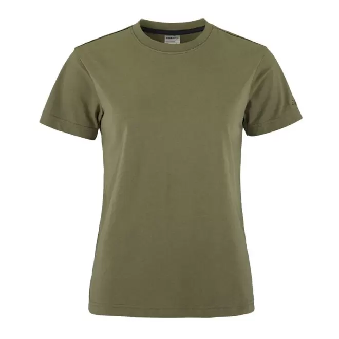 TEE-SHIRT CRAFT PERSONNALISABLE 'COMMUNITY 2.0' FEMME - vert kaki