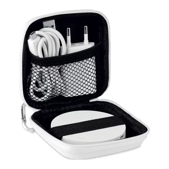 SET CHARGEUR PERSONNALISÉ À INDUCTION 'WIRESET' - blanc