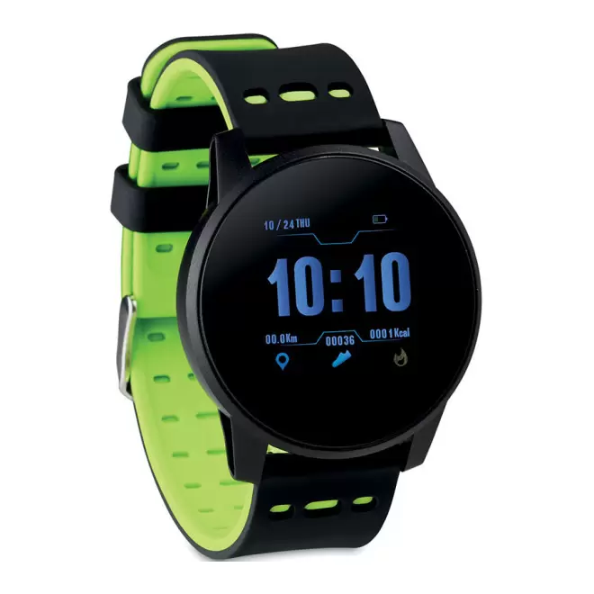 MONTRE CONNECTÉE CARDIO PERSONNALISABLE 'WEARFIT' - vert
